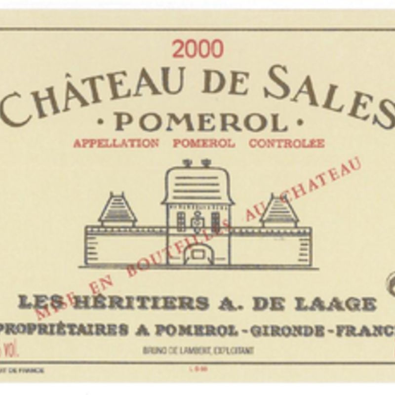 Chateau de Sales Pomerol 2016