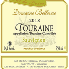 Domaine Bellevue Touraine Sauvignon Blanc 2021
