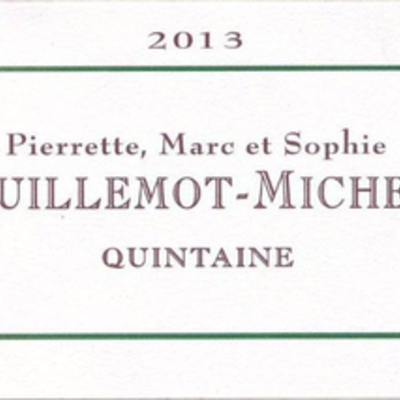 Domaine Guillemot Michel "Quintaine" Vire Classe 2018