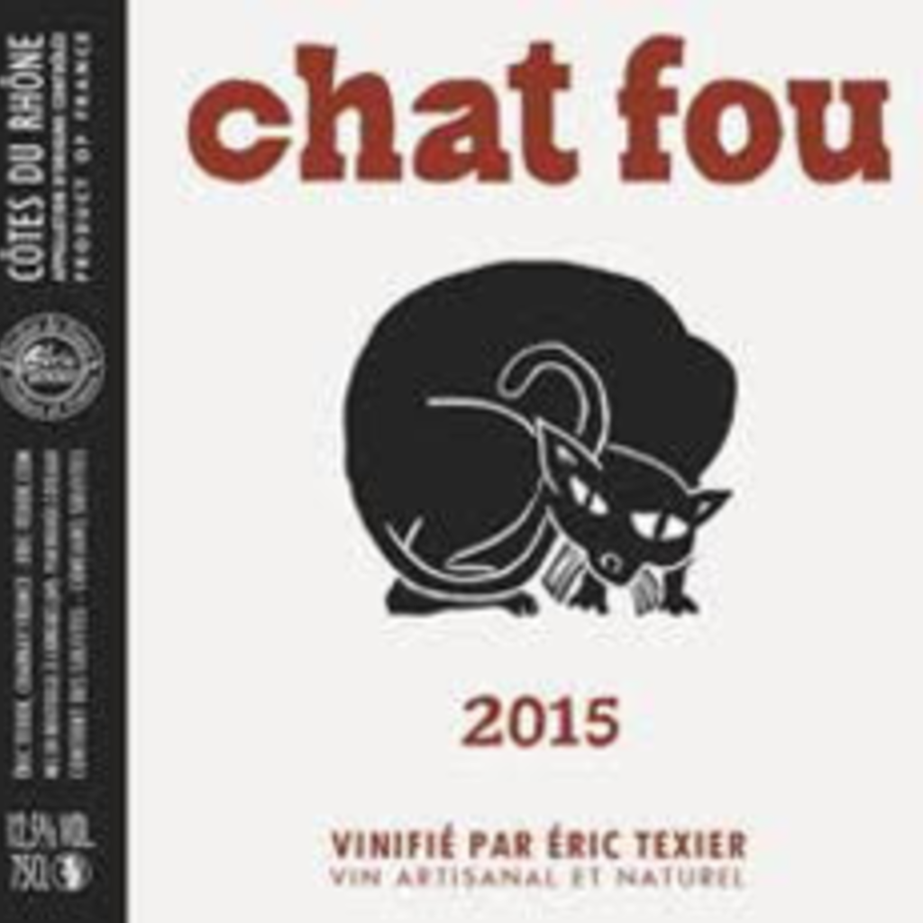 Eric Texier "Chat Fou" Cotes du Rhone Rouge 2019/2020