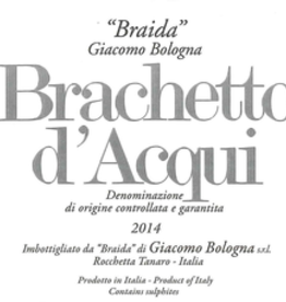 Giacomo Bologna Braida Brachetto d'Acqui 2021