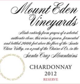 Mount Eden Vineyards" Estate" Chardonnay 2014 1.5L