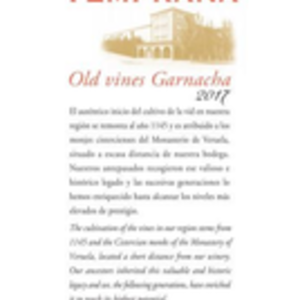 Vina Temprana Garnacha Old Vines 2019