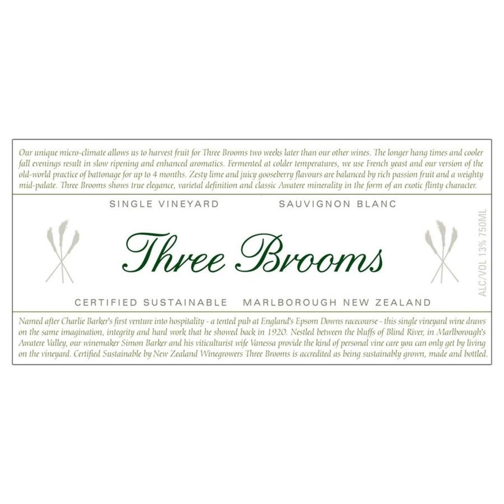 Three Brooms Sauvignon Blanc 2020 Bin 201 Wine + Spirits