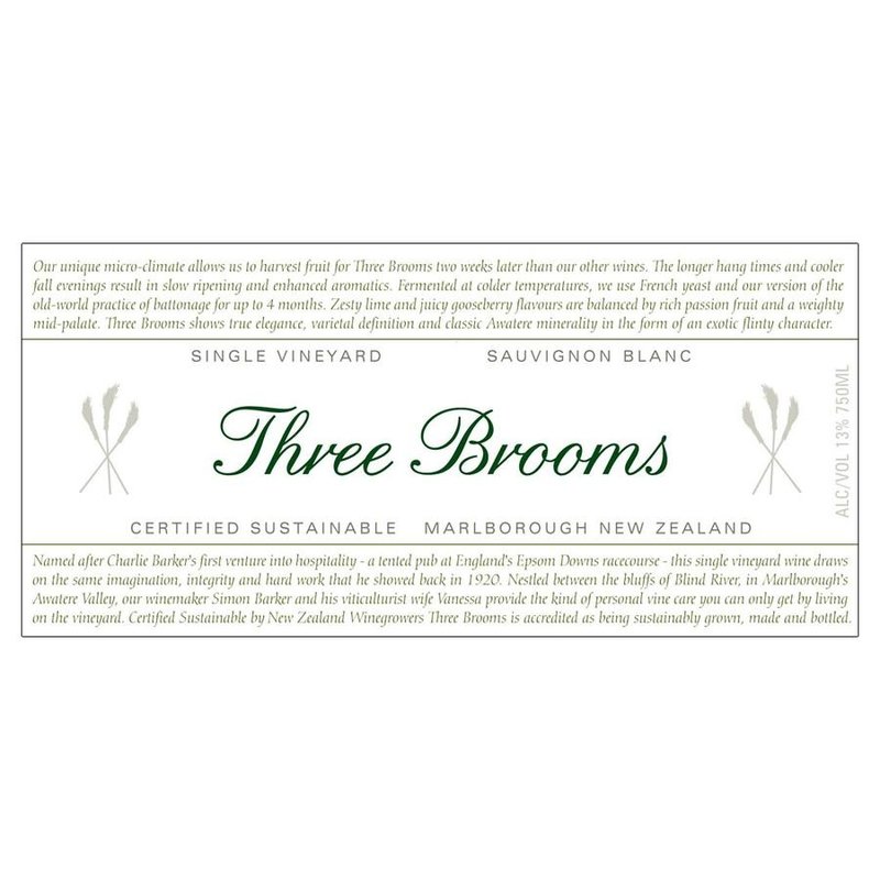 Three Brooms Sauvignon Blanc 2021