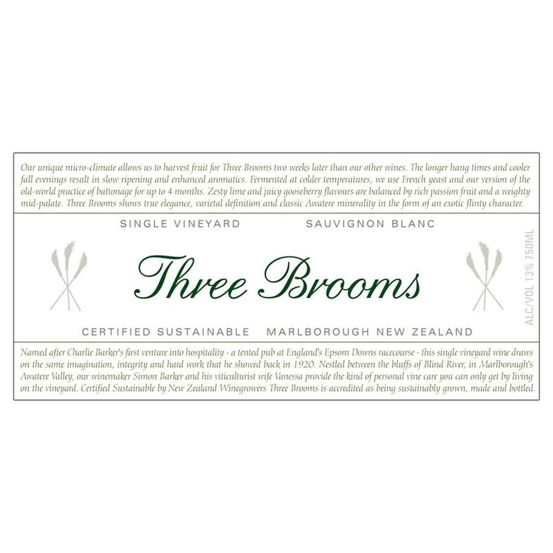 Three Brooms Sauvignon Blanc 2023