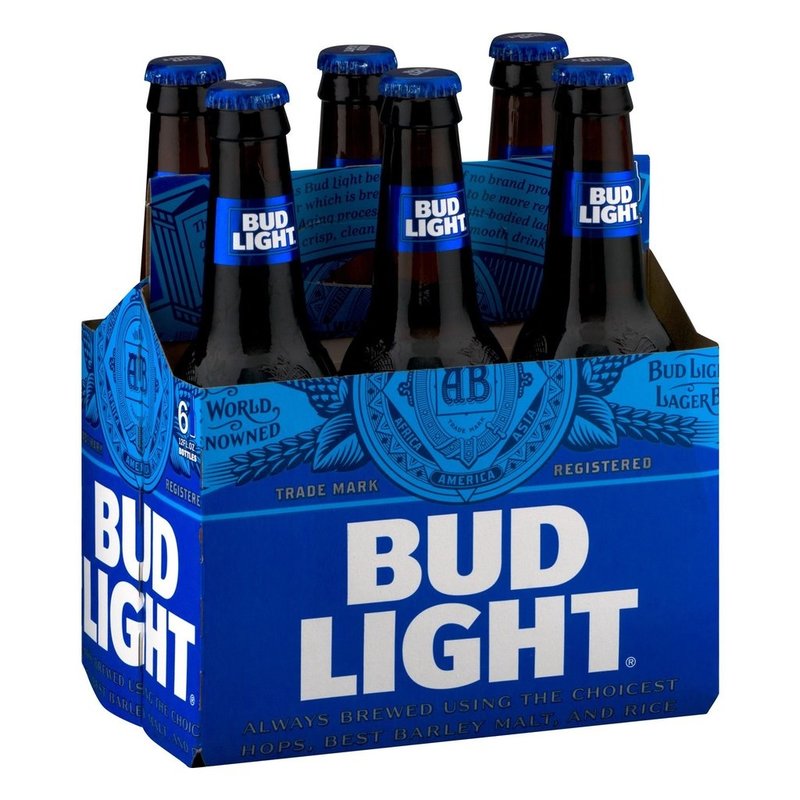 Bud Light 6pack Bottles