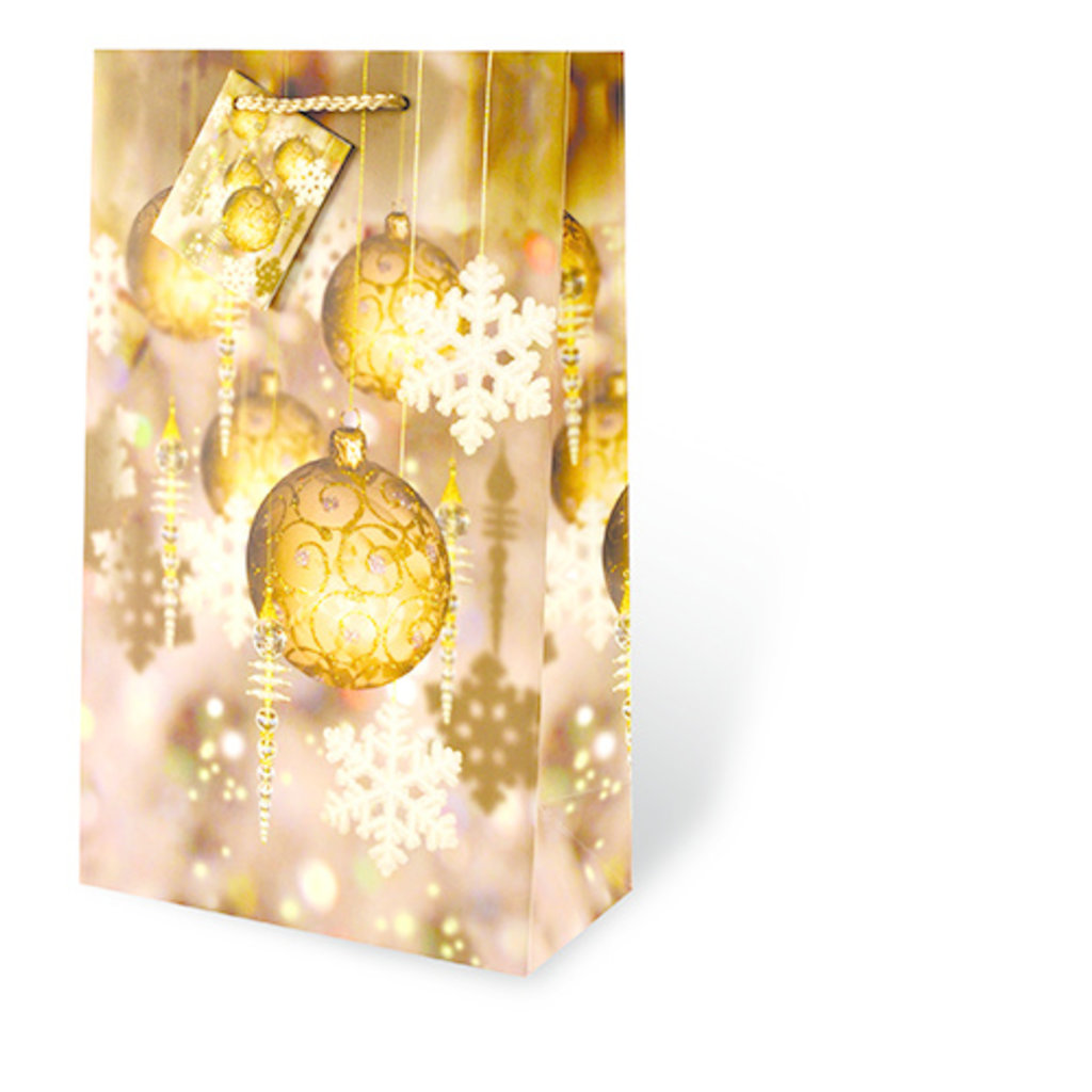 Gold Ornaments Double Gift Bag