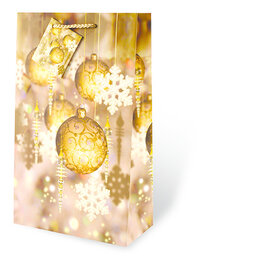 Gold Ornaments Double Gift Bag