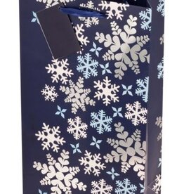 Blue Snowflake Double Gift Bag