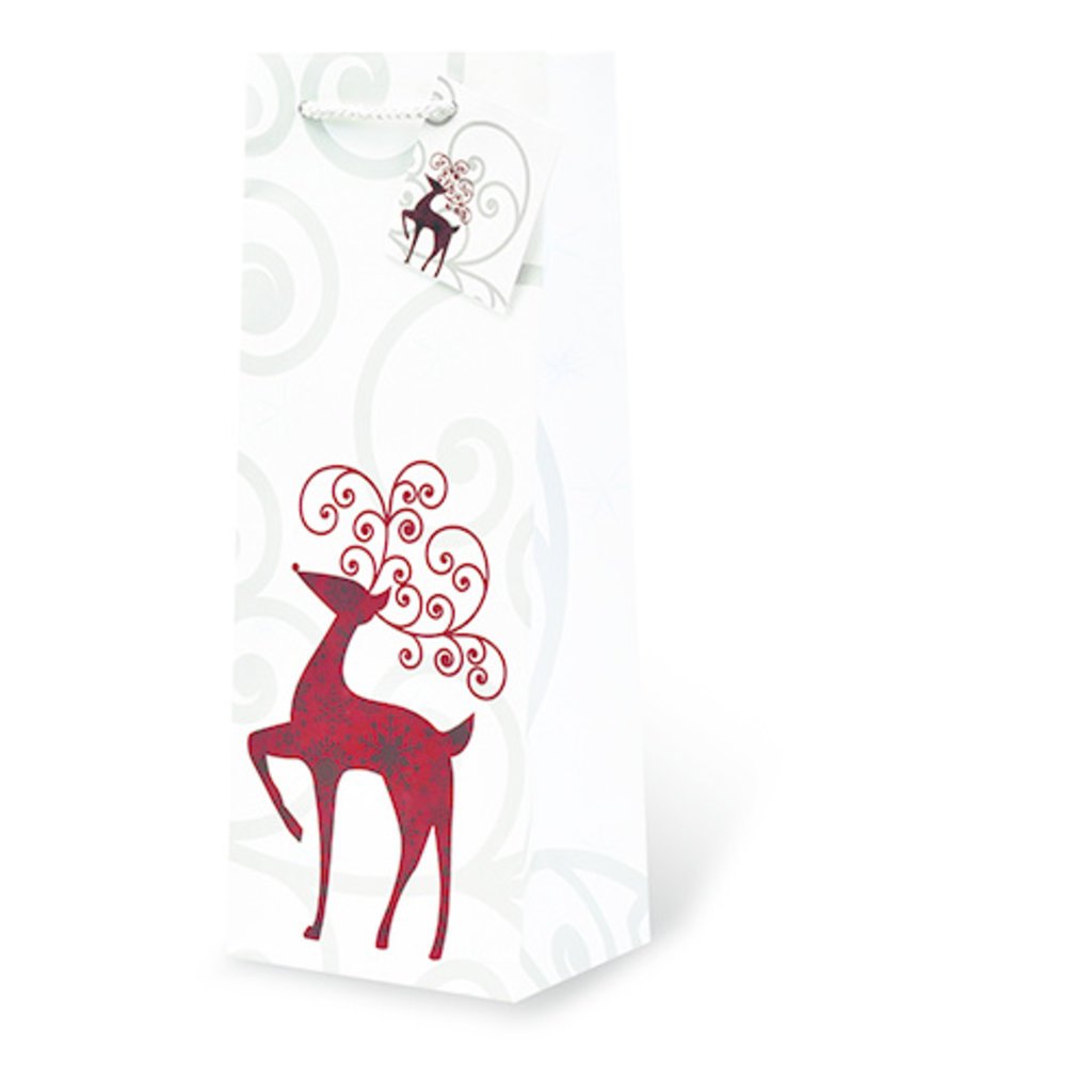 Reindeer Gift Bag Single