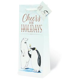 Cheers to the Holidays Single Gift Bag