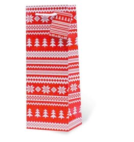 Red Holiday Sweater Single Gift Bag