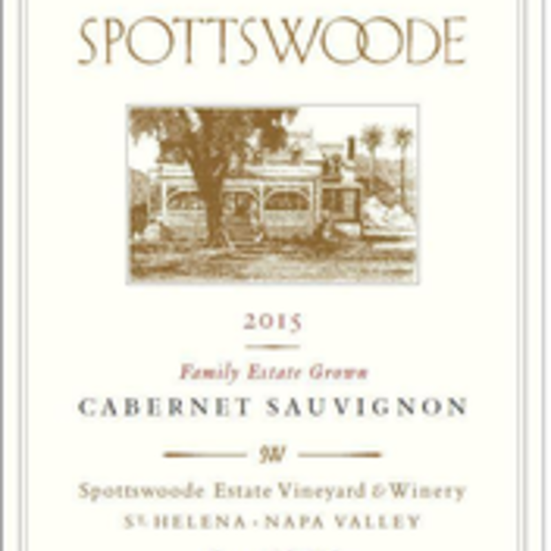 Spottswoode Cabernet Sauvignon Estate Napa Valley 2018