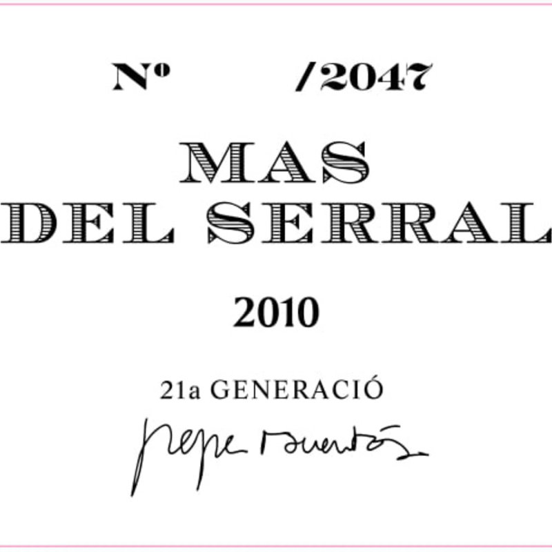 Mas del Serral 2010 750 mL