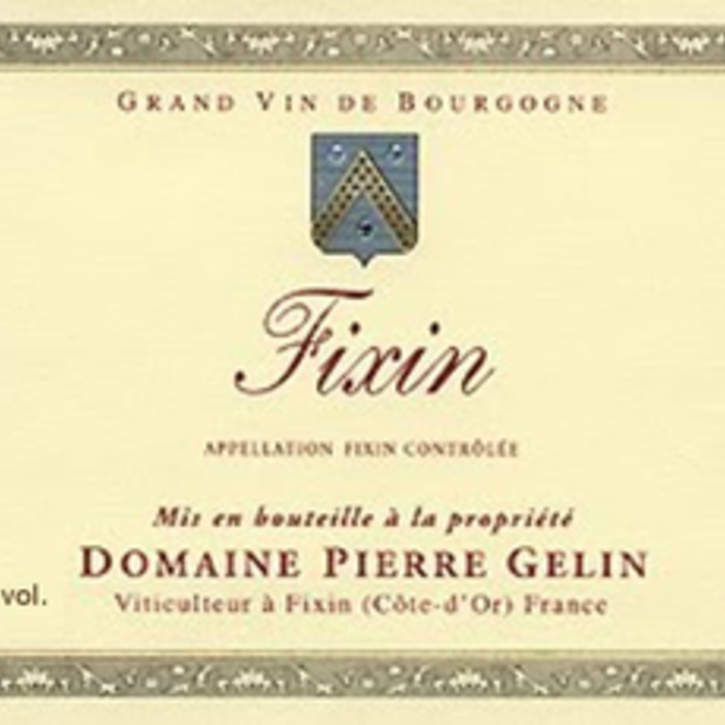 Pierre Gelin Fixin Bourgogne 2019