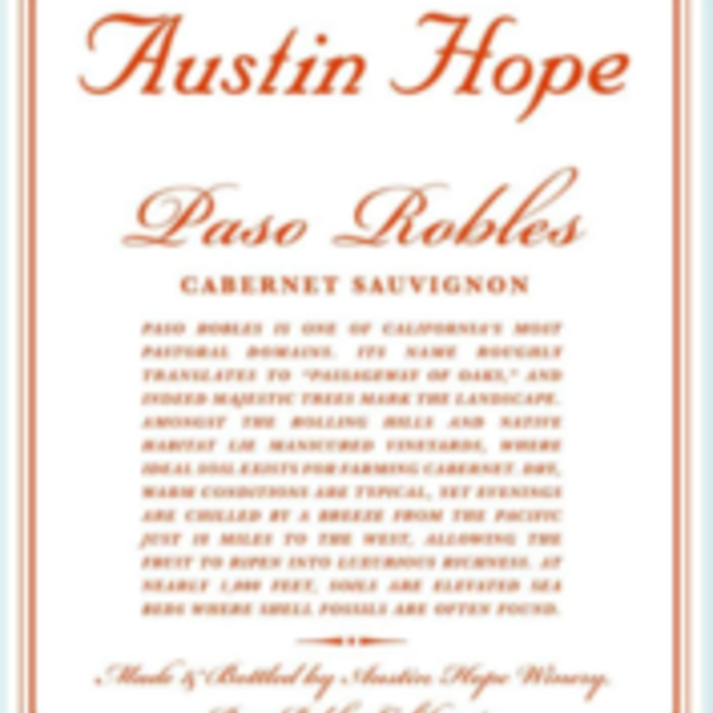 Austin Hope Cabernet Sauvignon 2020