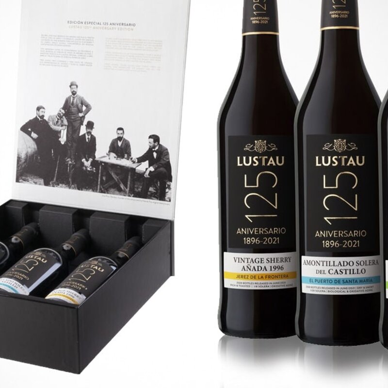 Emilio Lustau 125 Anniversary Sherry Gift Set 3pk