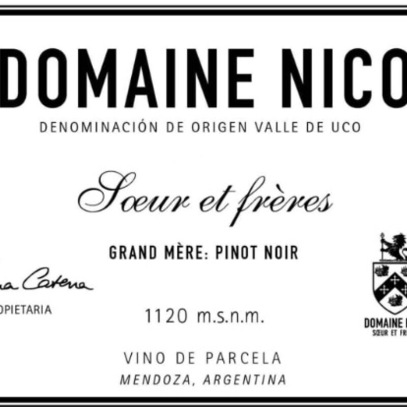 Domaine Nico “Grand Pere Mendoza” Pinot Noir 2021