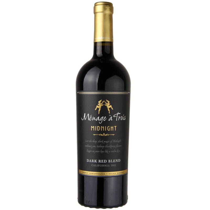 Menage a Trois Midnight Dark Red Blend