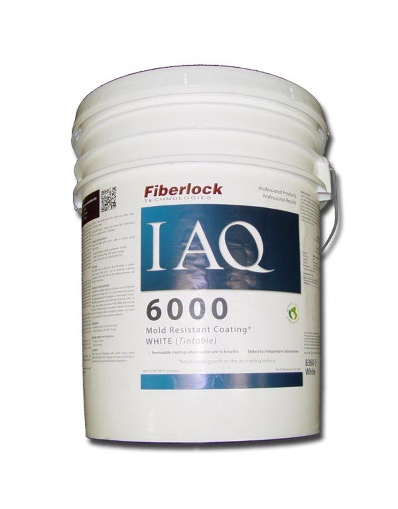 Fiberlock Technologies IAQ 6000 - Mold Resistant Coating - White - 5 Gallon