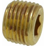 Parker BRASS - 1/4 PLUG - COUNTERSUNK HEX HEAD