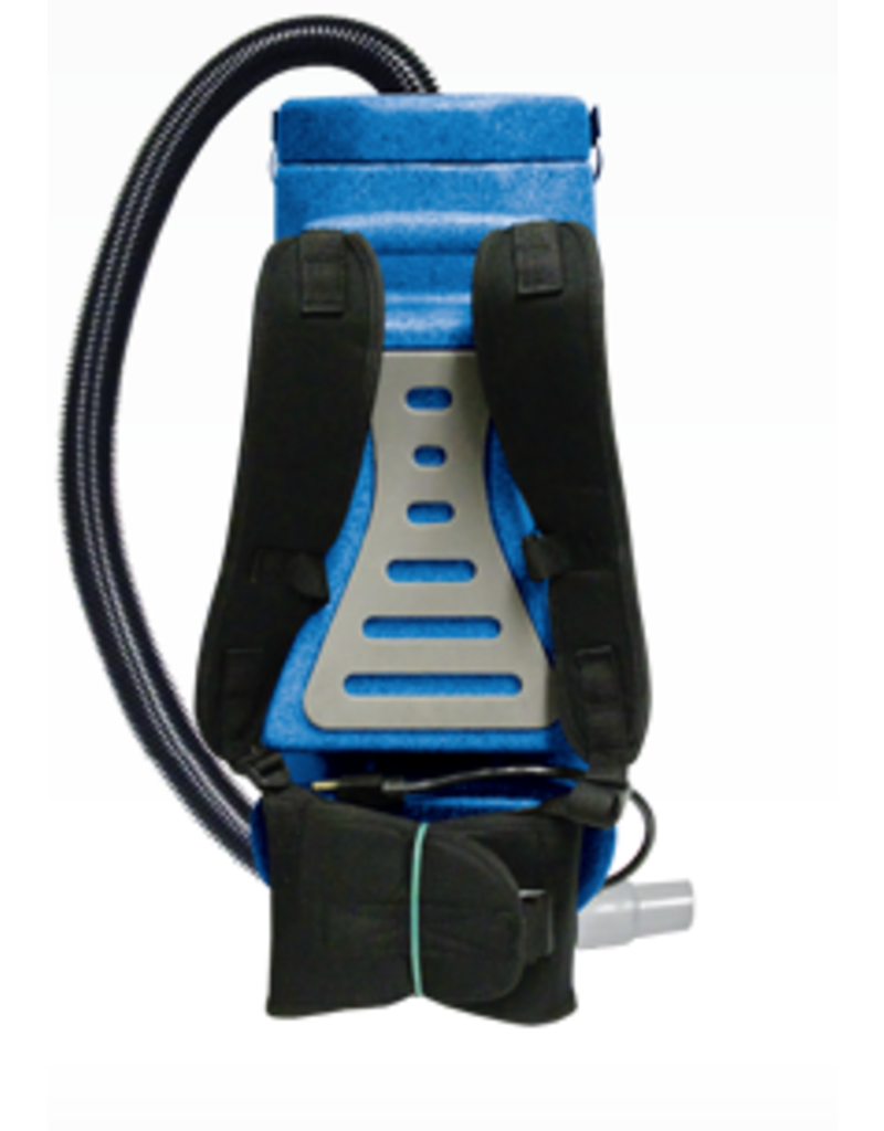 HEPA Raven 10-Quart Backpack Vacuum w/ 5 pc. Standard Tool Kit and Power Head - 1340 watts, 150 CFM, 1.5 HP, 1-Stage Motor"