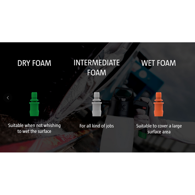 IK Sprayer IK 1.5L Foam Sprayer (Gray-Norm, Green-Dry, Orange-Wet)