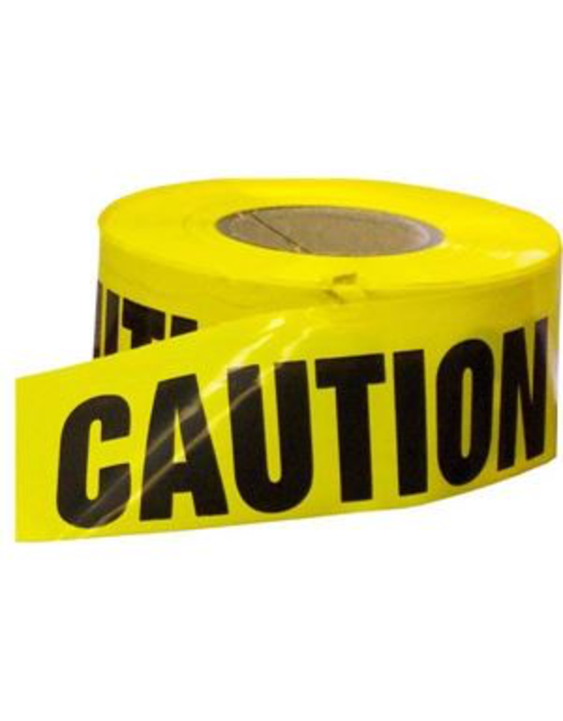 CleanHub Yellow Caution Barricade Tape 3” x 1000’