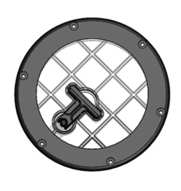 LID, VAC TANK, CLEAR 7", SPEEDSTER 1001DX