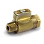 CleanHub Ball Valve, 1/4” MxF Brass 1000psi, 300° F