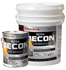 Fiberlock Technologies RECON ULTRA - Smoke Odor Sealer - White - Case 4 Gallon