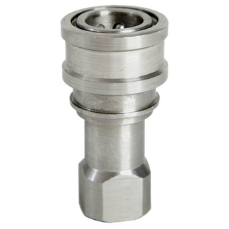 Fosters QD Female STAINLESS - 1/4" FPT - S/S Tip Viton - MADE IN USA