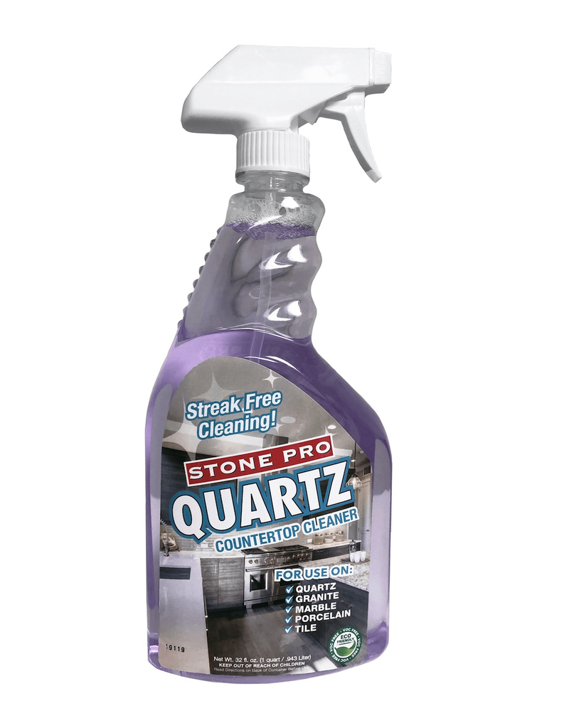 StonePro Quartz Countertop Cleaner, 1 Quart (Clean & Seal)
