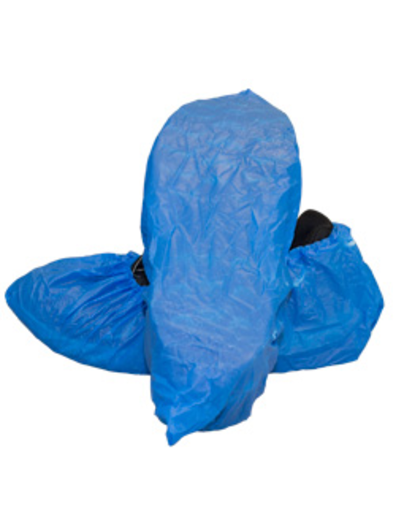 Shoe Covers - 100/Bag - Booties (Blue)