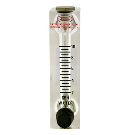 CleanHub FLOWMETER - CHEMICAL FLOW METER - DWYER SCALE 1-10 W/BLACK KNOB