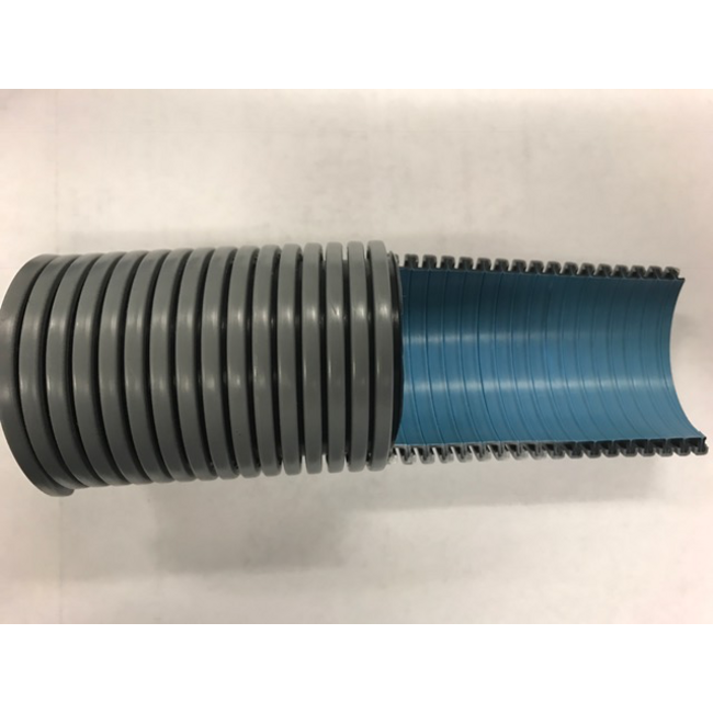 CleanHub Hose, Vac Flexible 1.5" X 50' | Gray