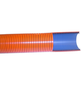 CleanHub Hose, Vac Flexible 1.5" X 50' Orange