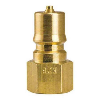 Fosters QD Male BRASS - 1/4" FPT - S/S Tip Viton - MADE IN USA