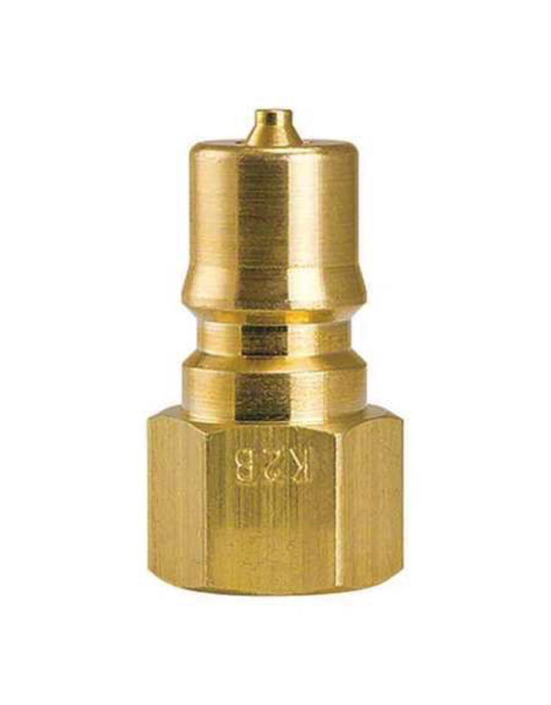 Fosters QD Male BRASS - 1/4" FPT - S/S Tip Viton - MADE IN USA