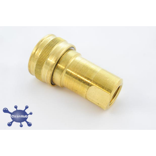 Foster QD Female BRASS - 1/4" FPT - S/S Tip Viton - MADE IN USA