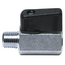 CleanHub Ball Valve Chrome - 1/4" MxF - MADE IN ITALY