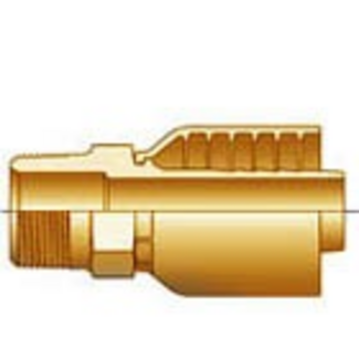 Parker Swedge - Crimp - 1/4 HOSE X 1/4" MPT "Parker Bell Style"