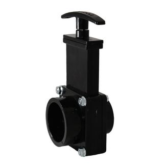 CleanHub Portable Parts - Gate Valve, 1.5 Slip x Slip ABS