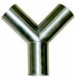 Production Metal Forming 2” “Y” Vacuum hose connector