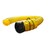 xPower Flex Ducting, Yellow Polyester Hose 16”x15’