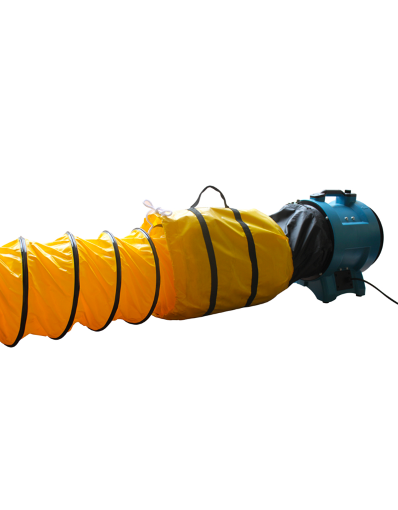 xPower Flex Ducting, Yellow Polyester Hose 8”x15’
