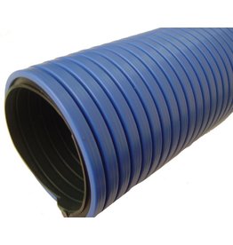 CleanHub Hose, Vac Flexible 1.5” x 75’ | Blue