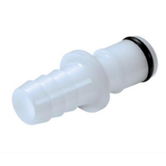 Drieaz Fitting, Dehu Pump Hose, Male Plug, 3/8" Barb