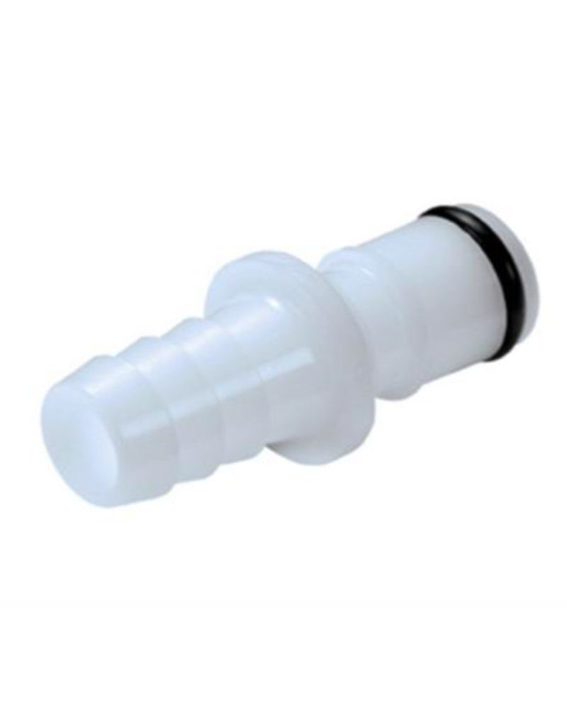 Drieaz Fitting, Dehu Pump Hose, Male Plug, 3/8" Barb